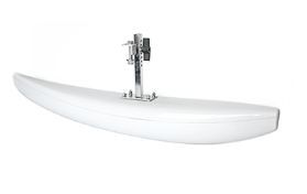 Swift adaptive boat hull cross-section showing 16mm seat deck with C-shaped seat rail