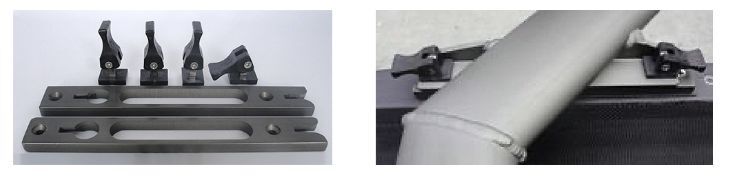 Swift Quick Release rigger parts and clamp on rigger pipe