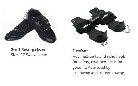 Swift Racing shoes (sizes 37-54) and Flexfoot heel restraints