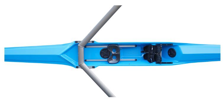 Swift Cadet boat with reverse wing rigger top-down view