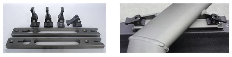 Swift Quick Release rigger parts and clamp on rigger pipe