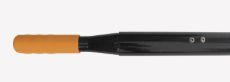 Swift Cadet oar handle with orange grip and length engraving