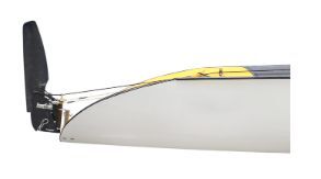 Optional shoe-controlled stern-mounted retractable rudder for 1x and 2x
