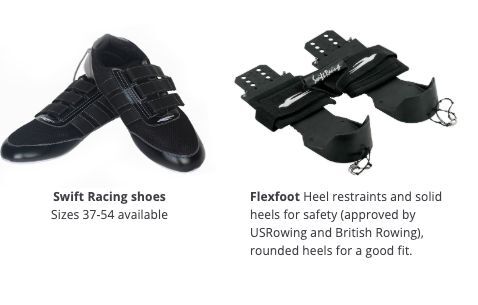 Swift Racing shoes (sizes 37-54) and Flexfoot heel restraints